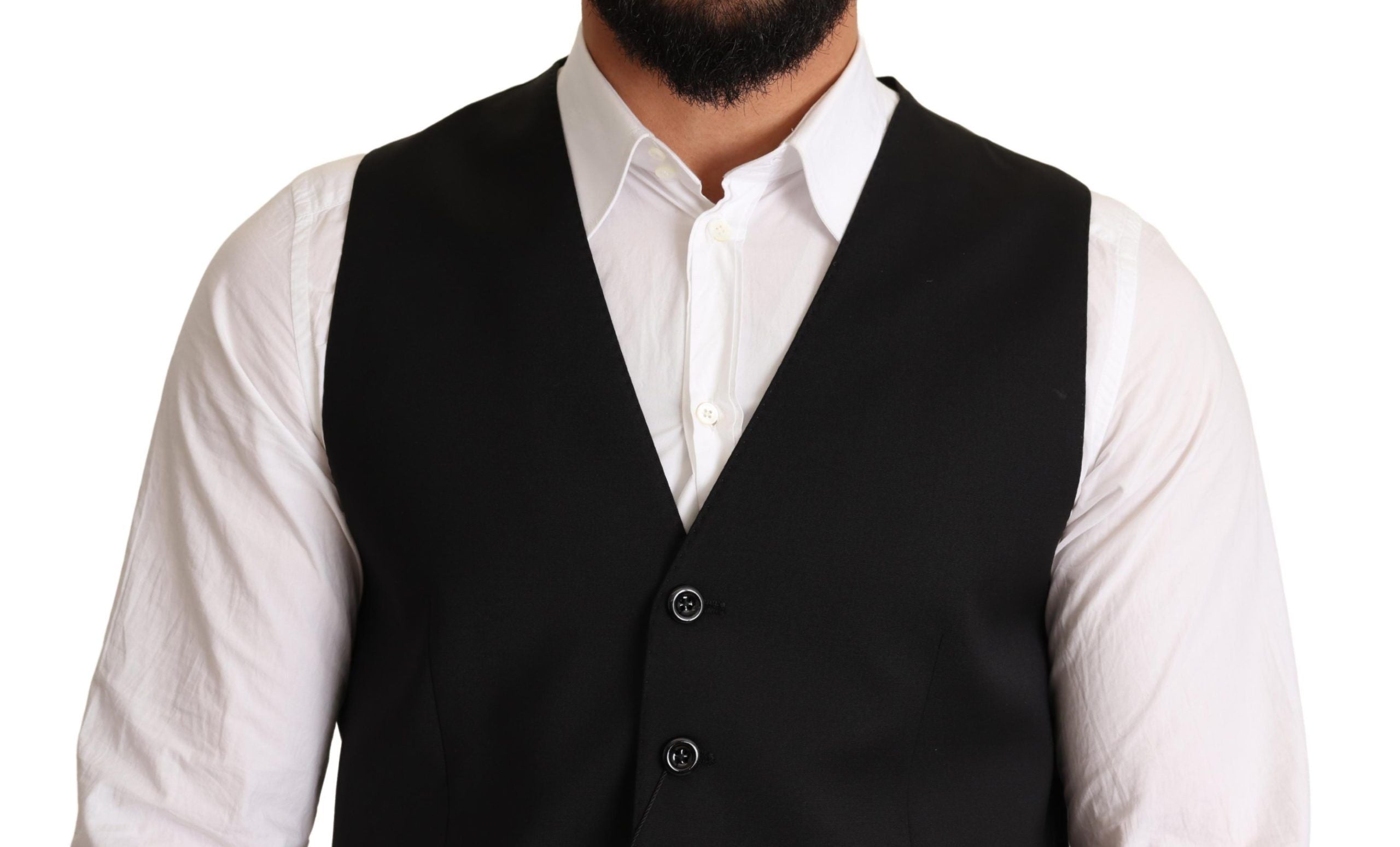 Elegant Black Formal Dress Vest - ventzia