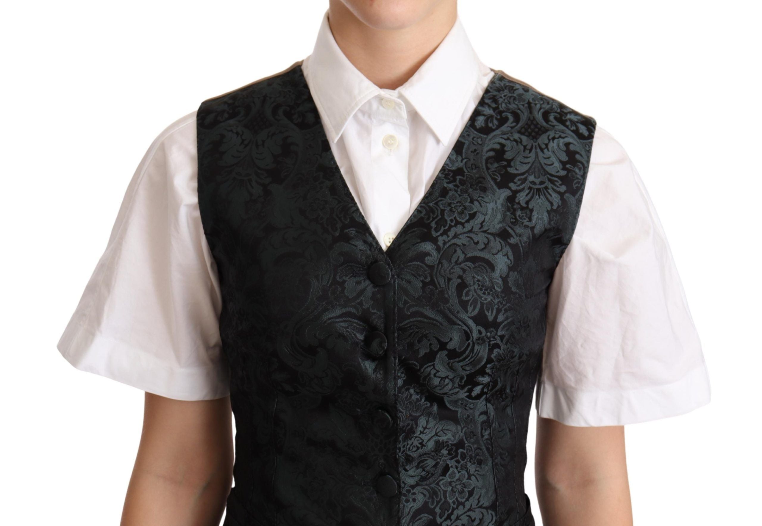 Enchanting Jacquard Floral Waistcoat - ventzia