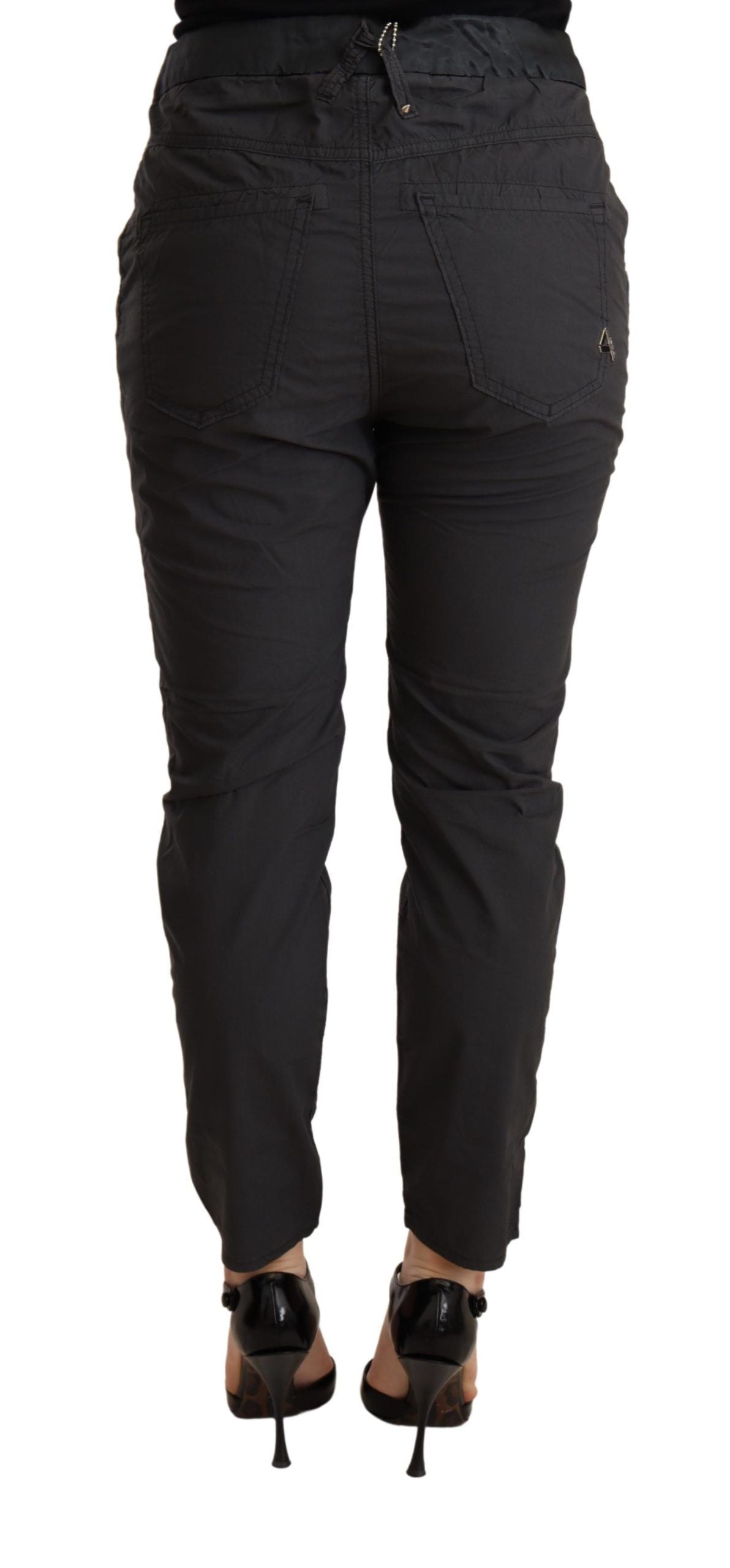 Elegant Mid Waist Slim Fit Skinny Pants - ventzia