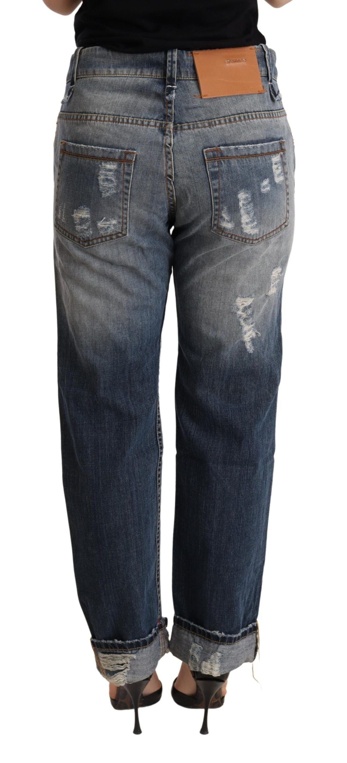 Authentic Mid Waist Baggy Denim Jeans - ventzia