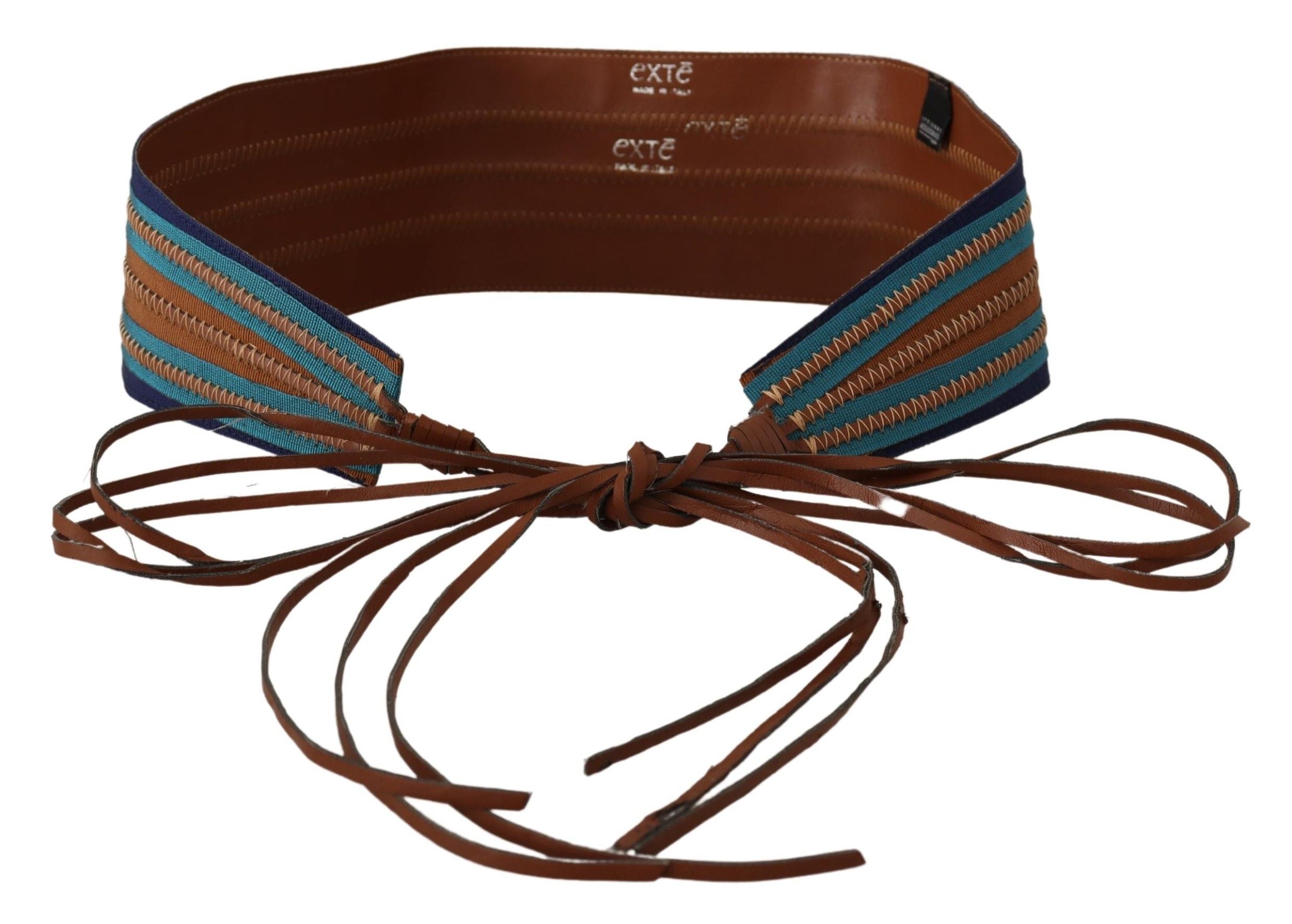 Elegant Multicolor Leather Waist Belt - ventzia