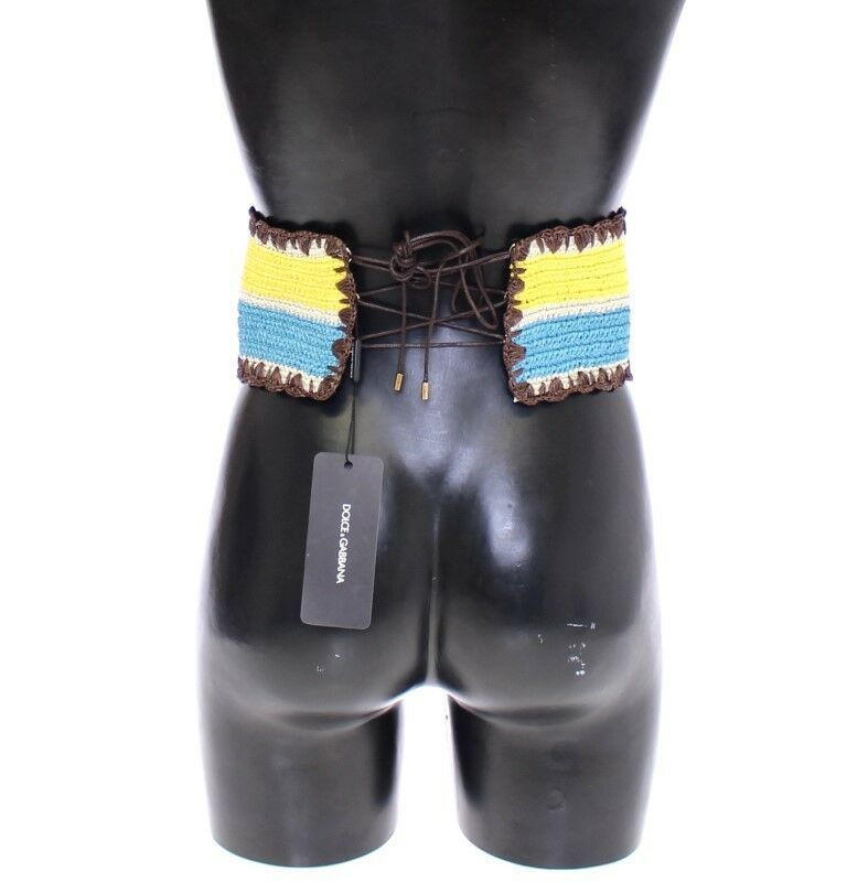 Runway Woven Raffia-Style Corset Belt - ventzia