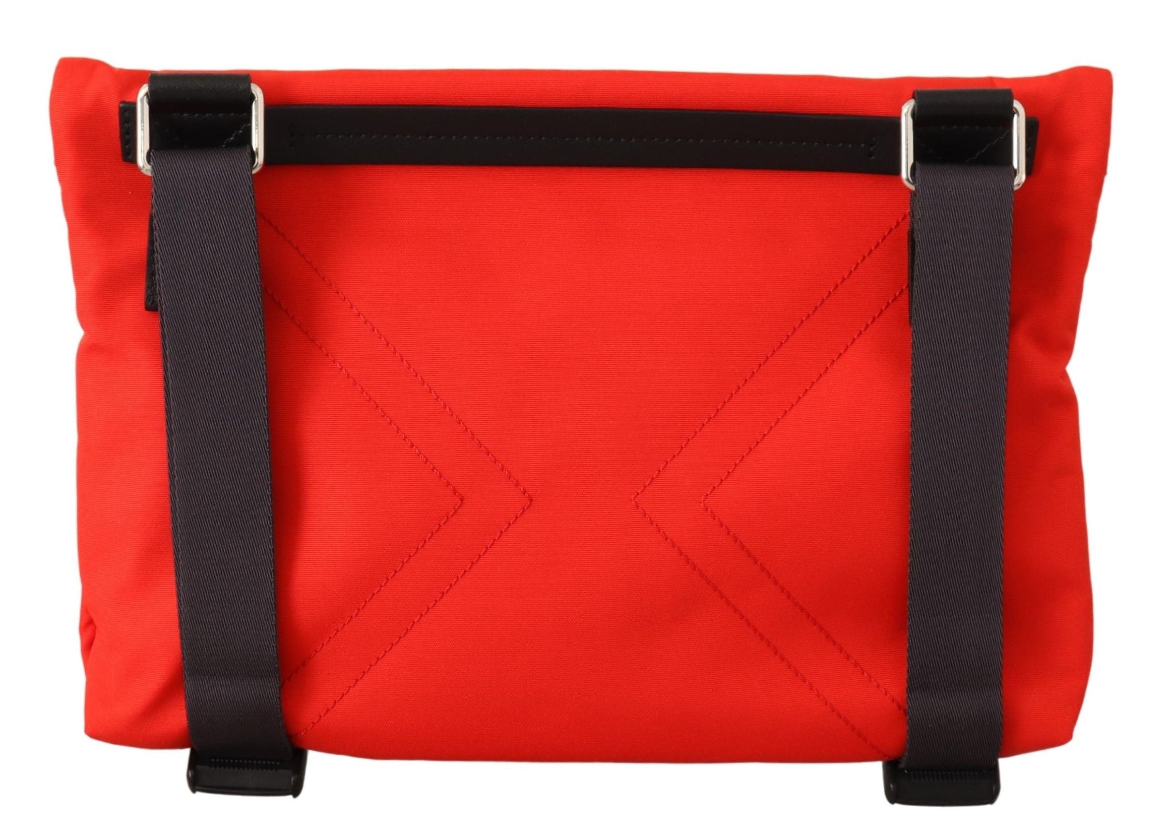 Chic Red and Black Downtown Crossbody Bag - ventzia
