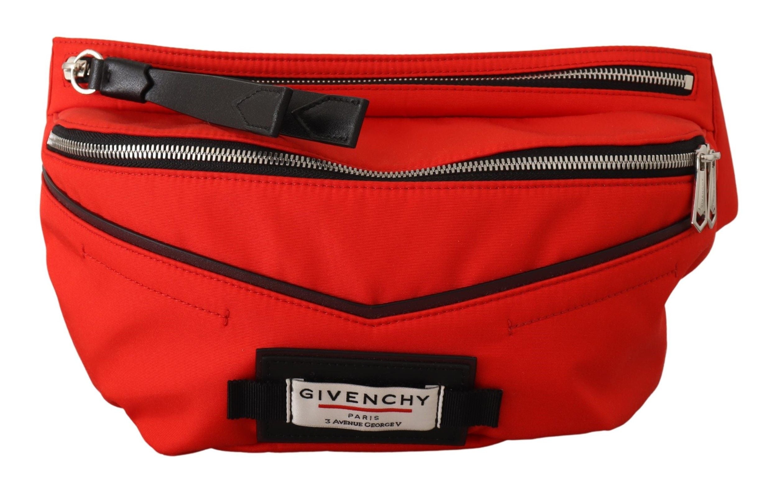 Elegant Large Bum Belt Bag in Red and Black - ventzia