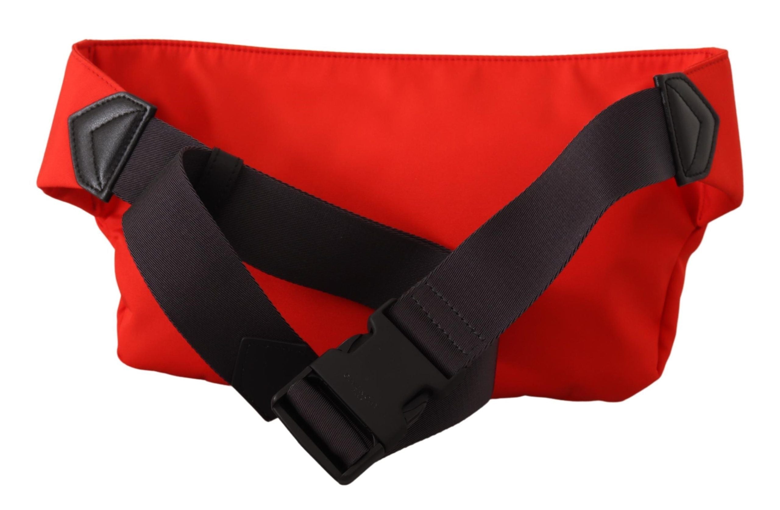 Elegant Large Bum Belt Bag in Red and Black - ventzia