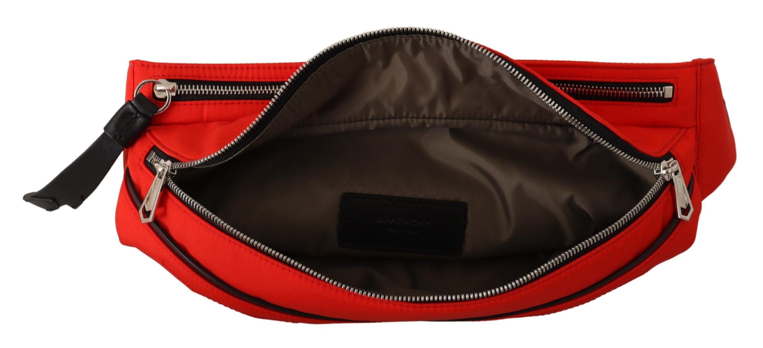Elegant Large Bum Belt Bag in Red and Black - ventzia