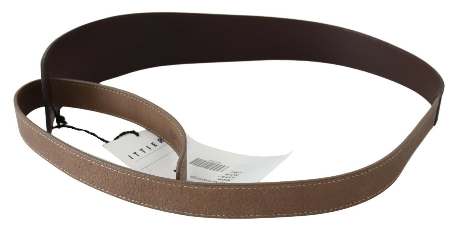 Elegant Dark Brown Braided Leather Belt - ventzia