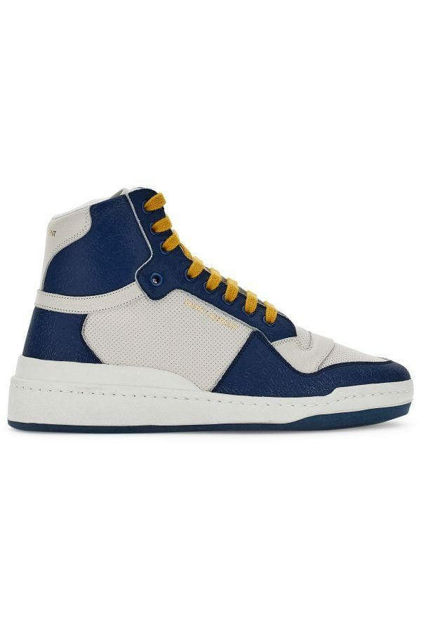 Elevate Your Style with Mid-Top Blue Luxury Sneakers - ventzia