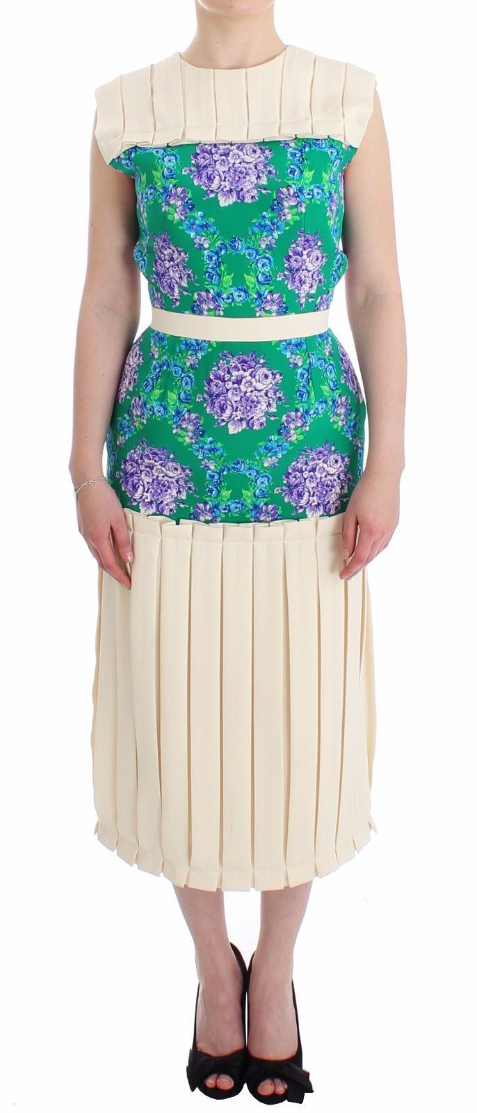 Chic Artisan Sleeveless Multicolor Dress - ventzia