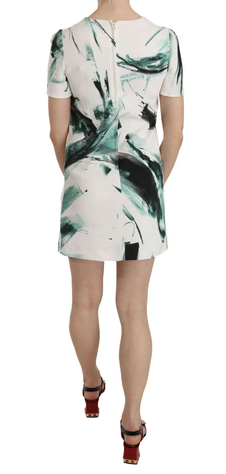 Elegant Black Shift Mini Dress - ventzia