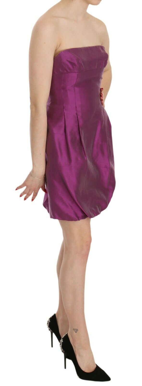 Elegant Pink Halter Mini Dress - ventzia