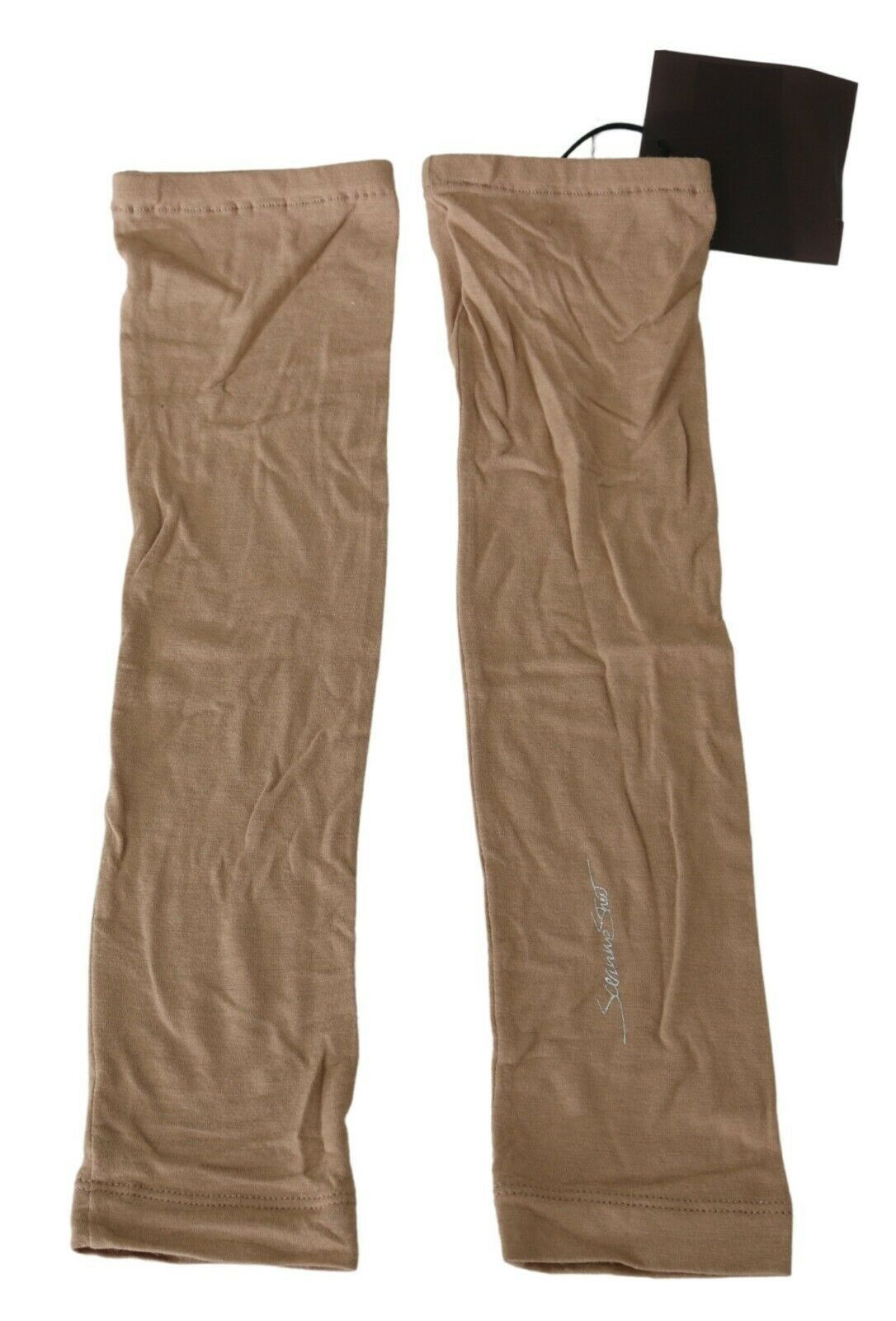 Beige Knitted Arm Warmers - ventzia