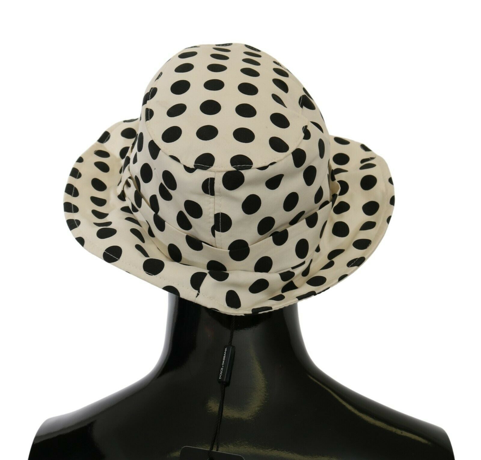 Chic Black Polka Dot Trilby Hat - ventzia