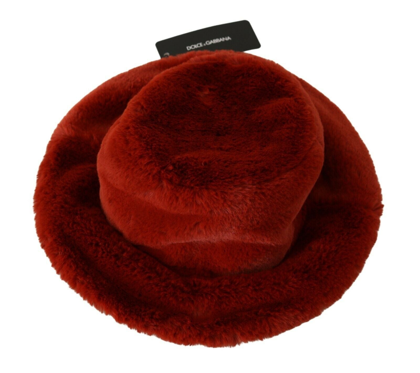 Elegant Red Bucket Cap with Logo Detailing - ventzia