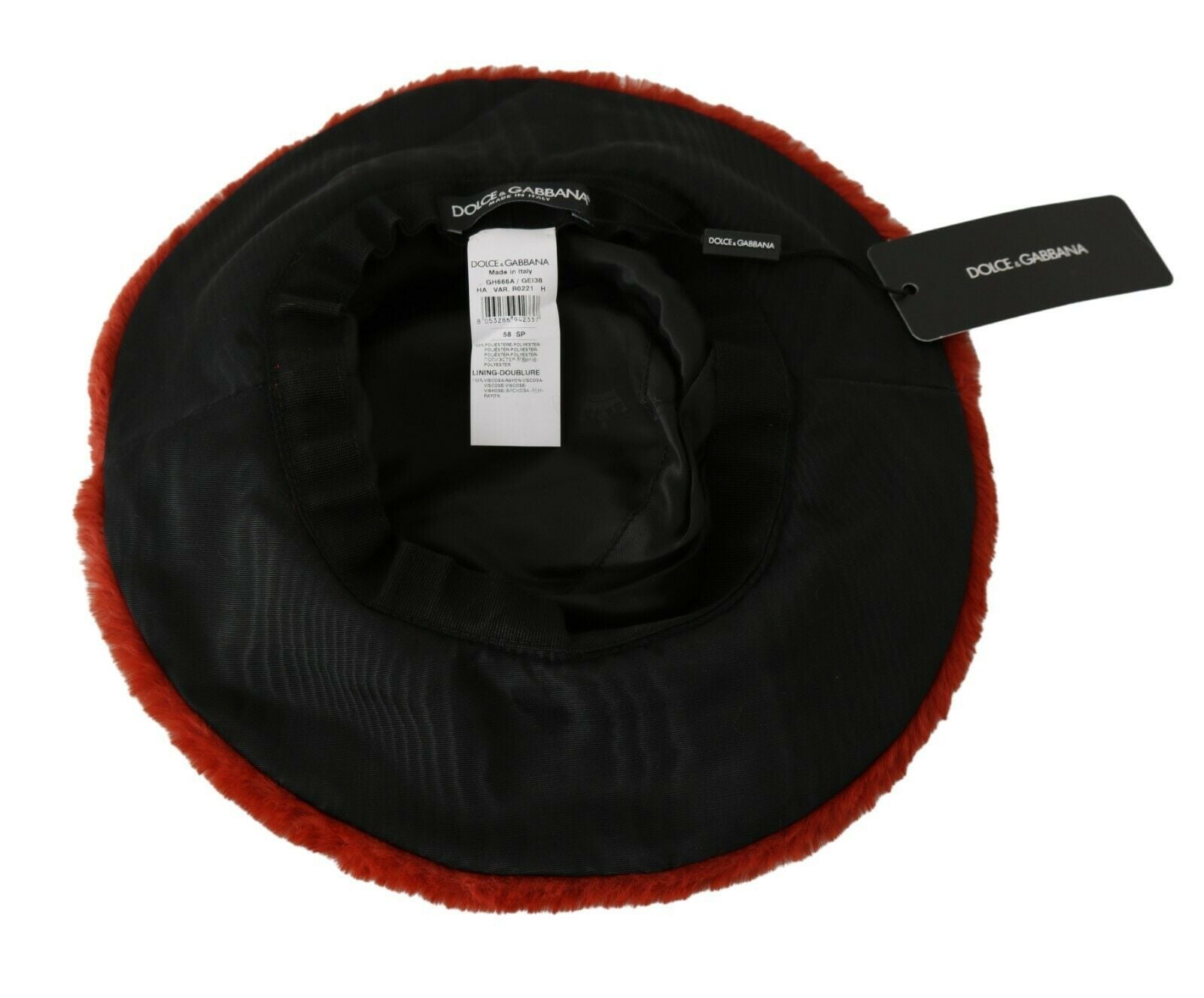 Elegant Red Bucket Cap with Logo Detailing - ventzia