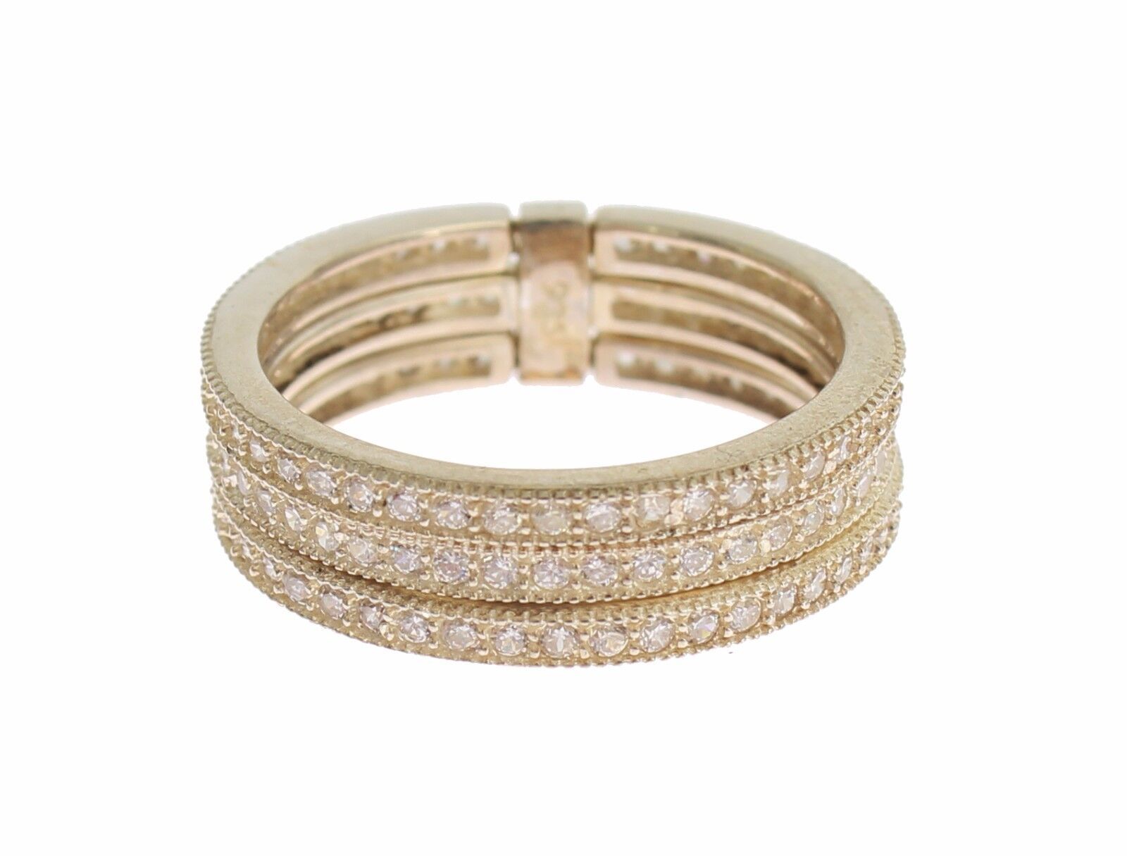 Dazzling Sterling Silver CZ Crystal Ring - ventzia