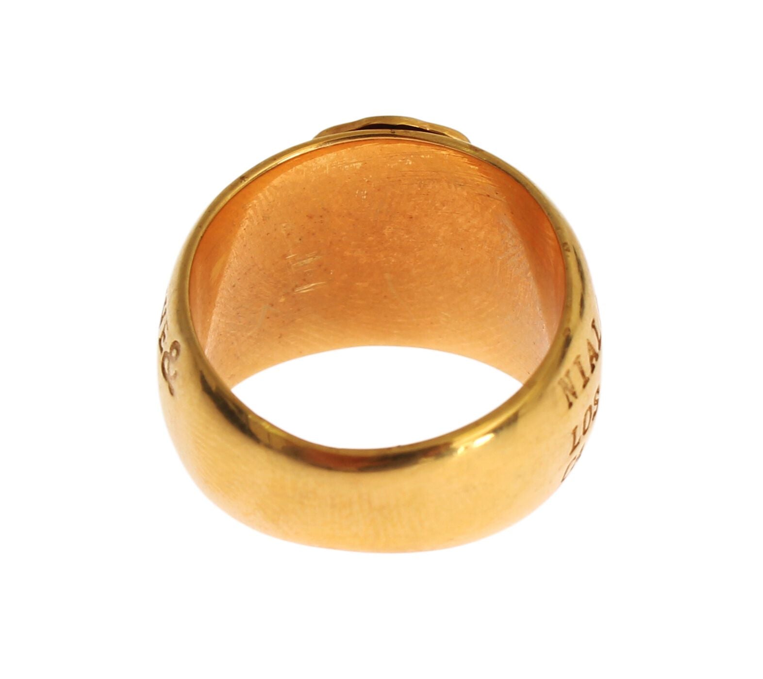 Glamorous Gold-Plated Sterling Silver Ring - ventzia