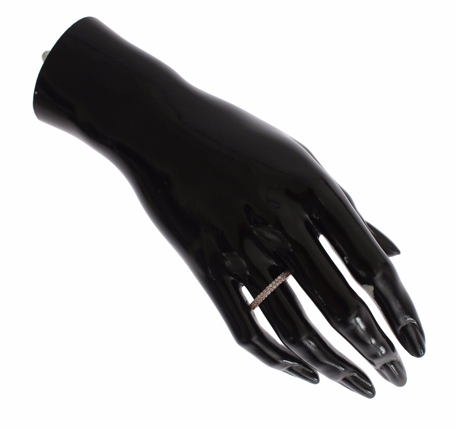 Pink Gold 925 Silver Clear CZ Ring - ventzia