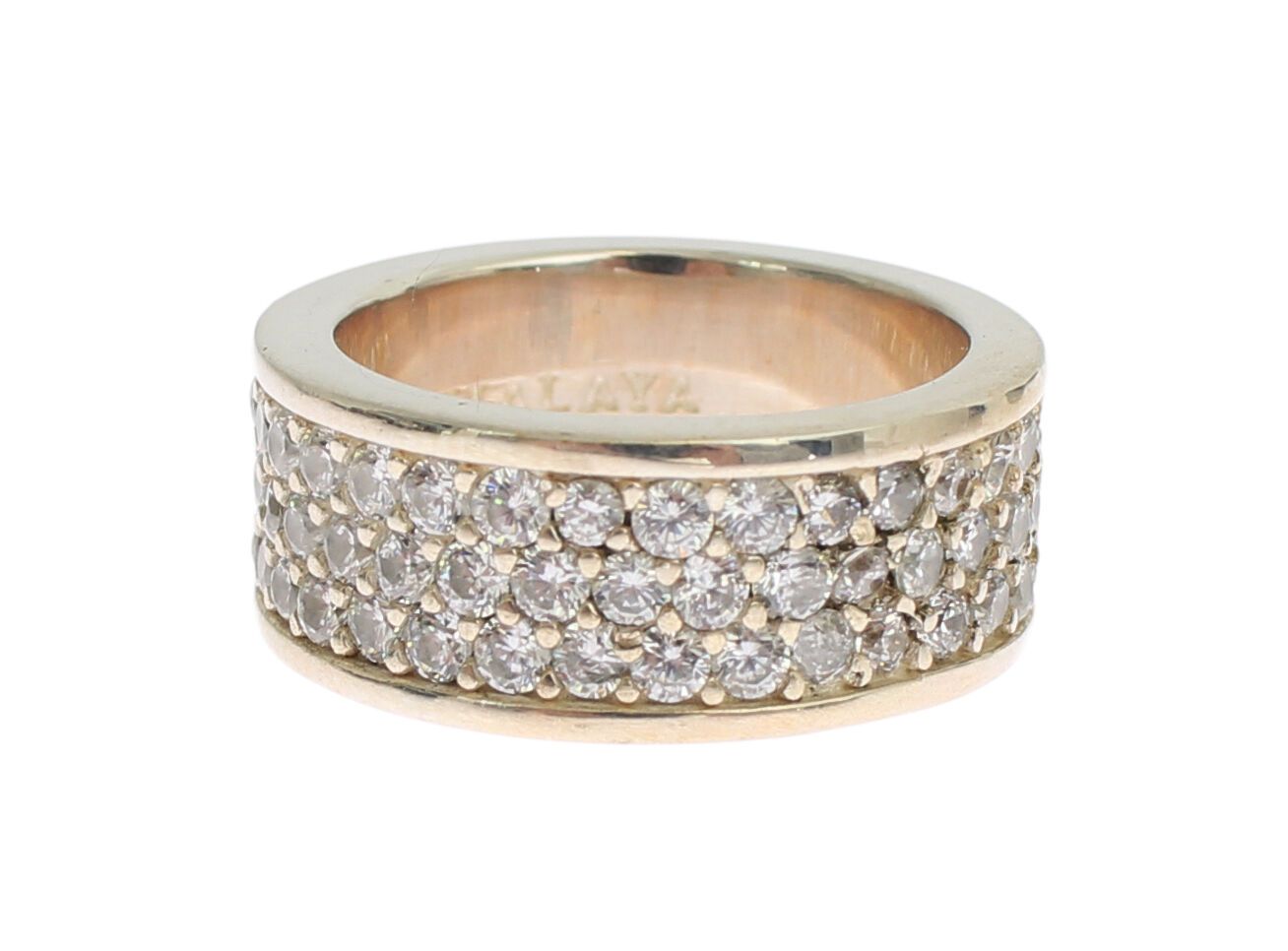 Glamorous Silver CZ Crystal Embellished Ring - ventzia