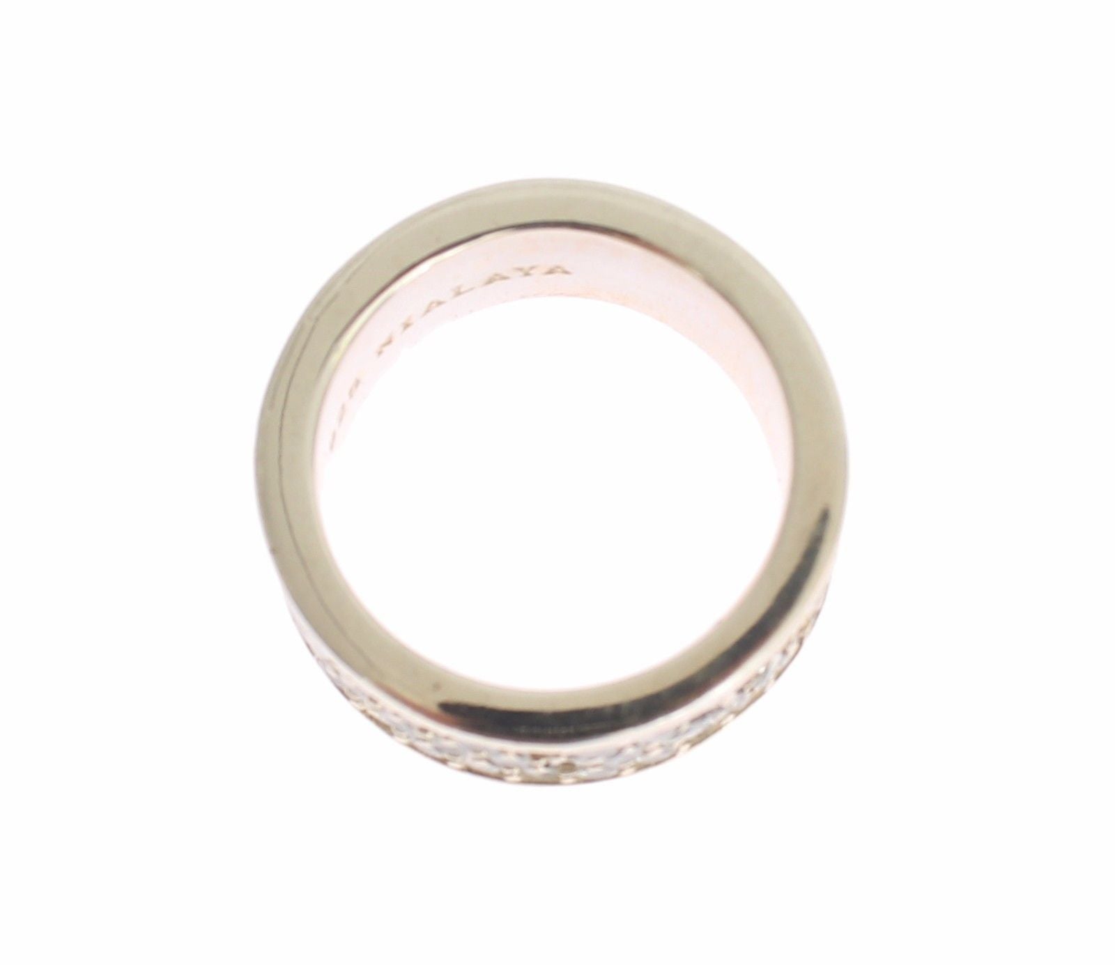 Glamorous Silver CZ Crystal Embellished Ring - ventzia