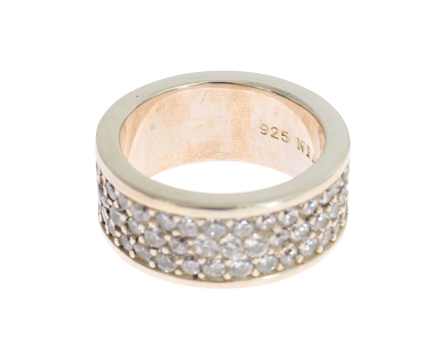 Glamorous Silver CZ Crystal Embellished Ring - ventzia