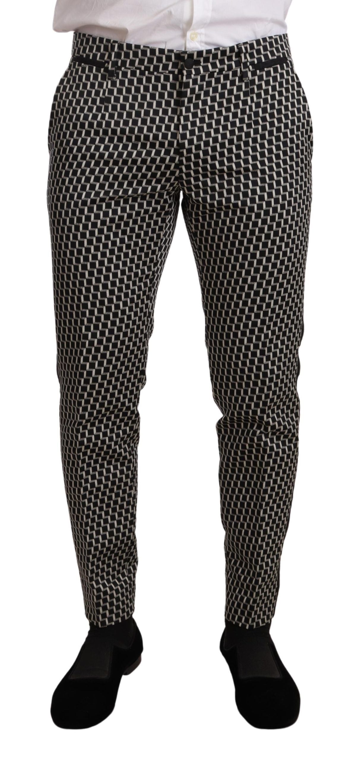 Elegant Martini Black Check Three-Piece Suit - ventzia