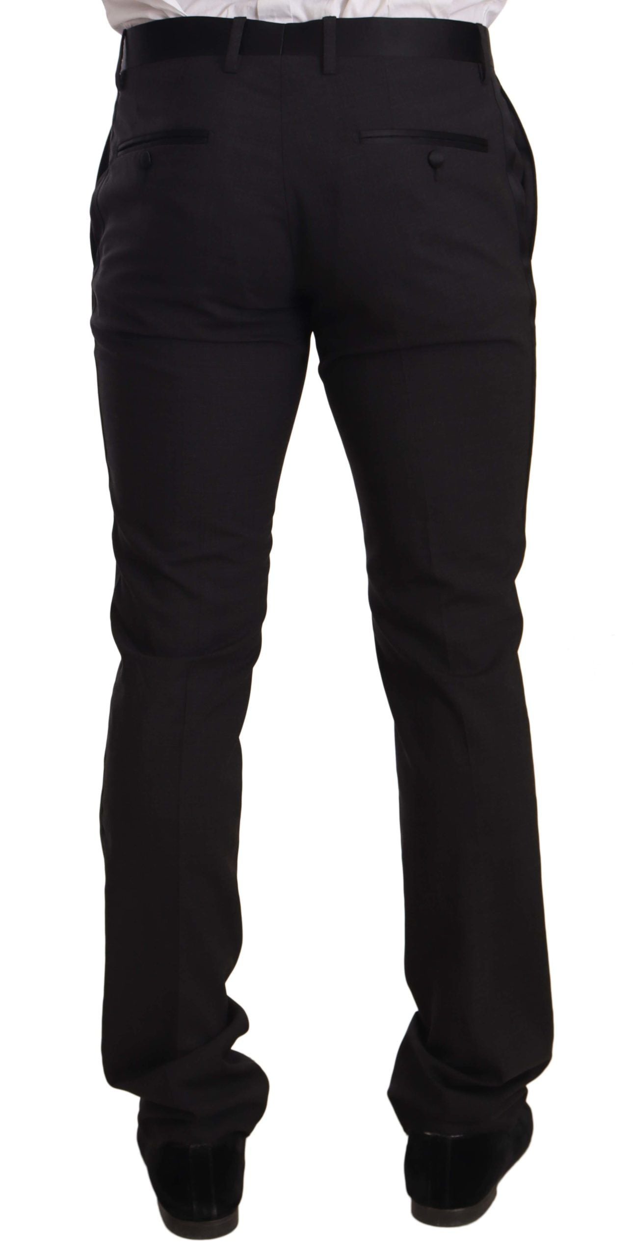 Elegant Two-Piece Velvet Suit in Blue - ventzia