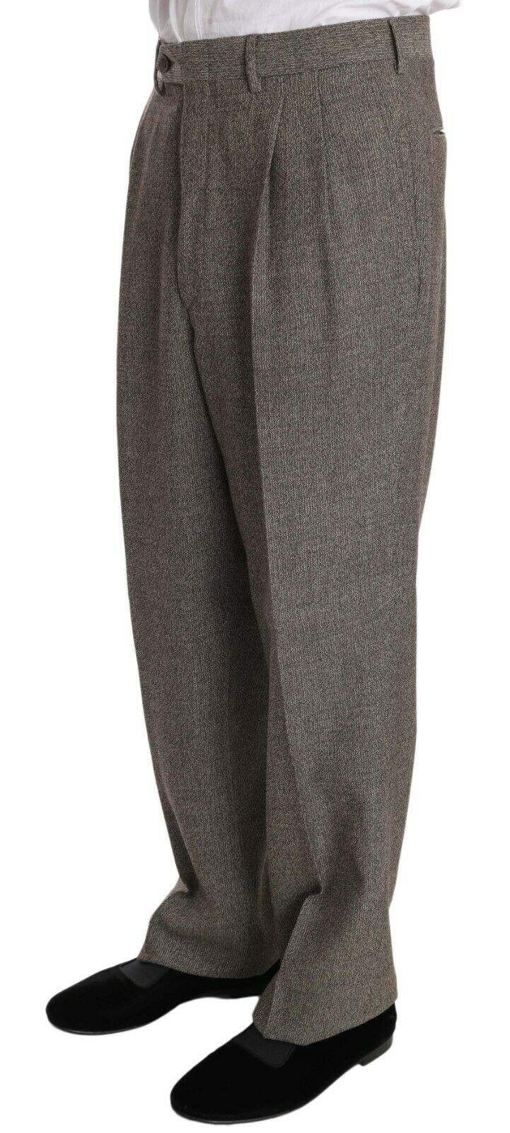 Elegant Light Brown Wool Men's Suit - ventzia