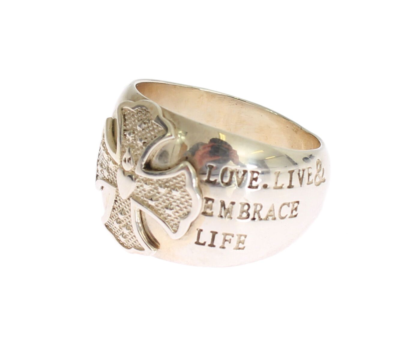 Elegant Sterling Silver Statement Ring - ventzia