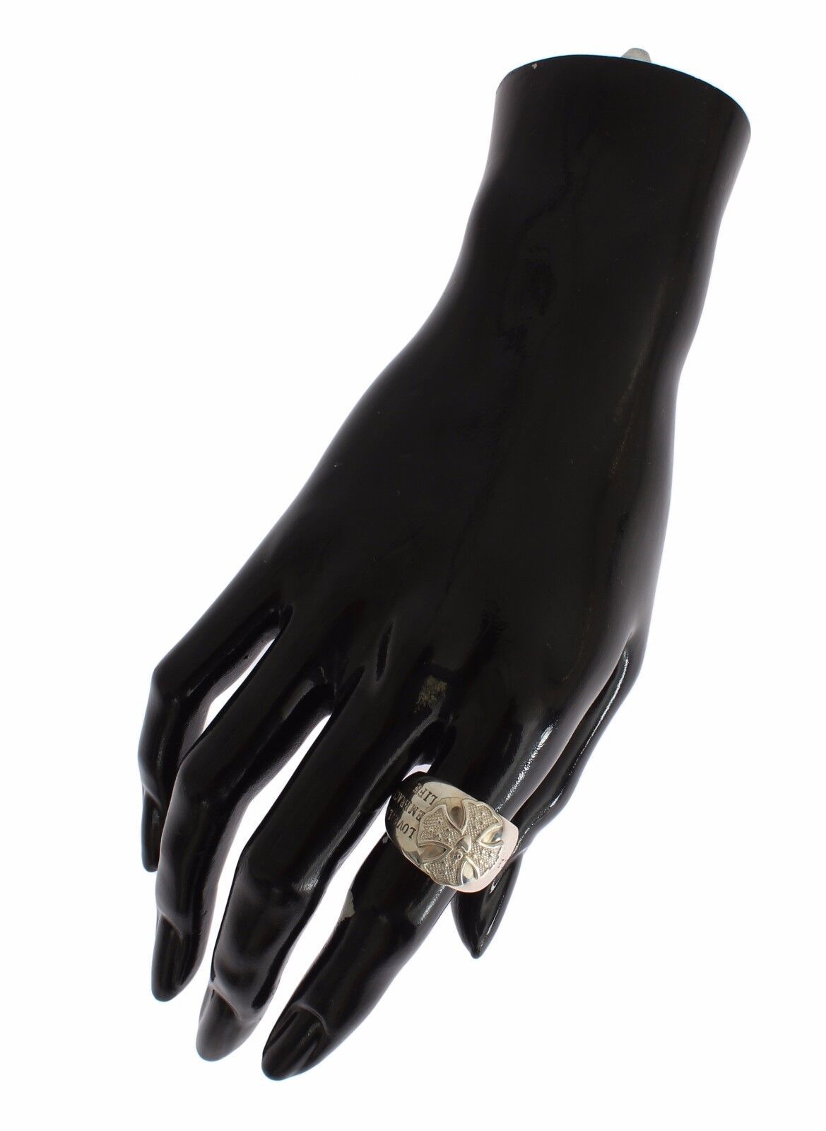 Elegant Sterling Silver Statement Ring - ventzia