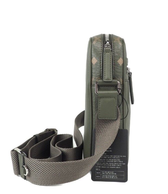 Klassik Mini Sea Turtle Visetos Mixed Leather Multifunction Crossbody Bag Green - ventzia