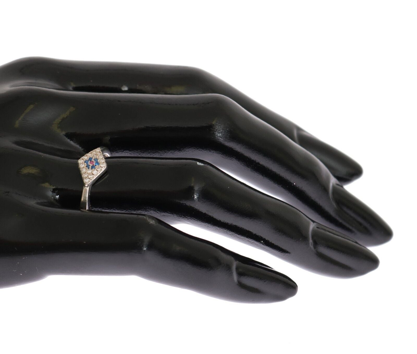 Elegant Silver CZ Crystal Encrusted Ring - ventzia