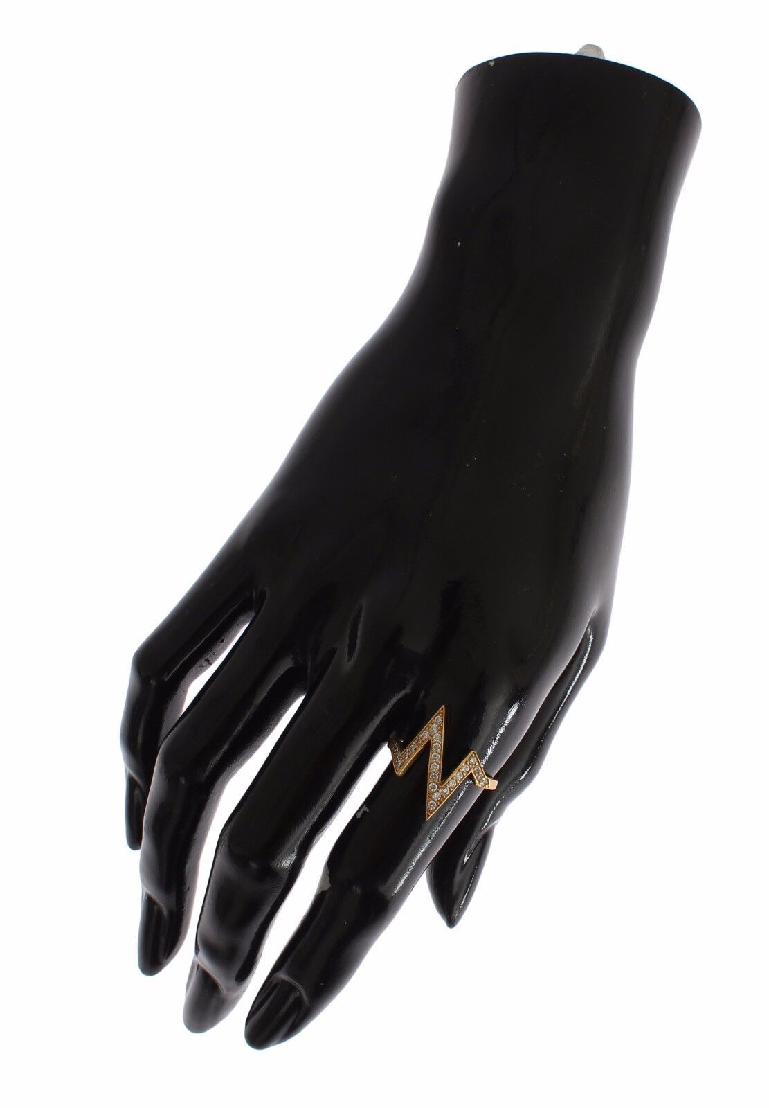 Glamorous Gold Plated Sterling Silver Ring - ventzia