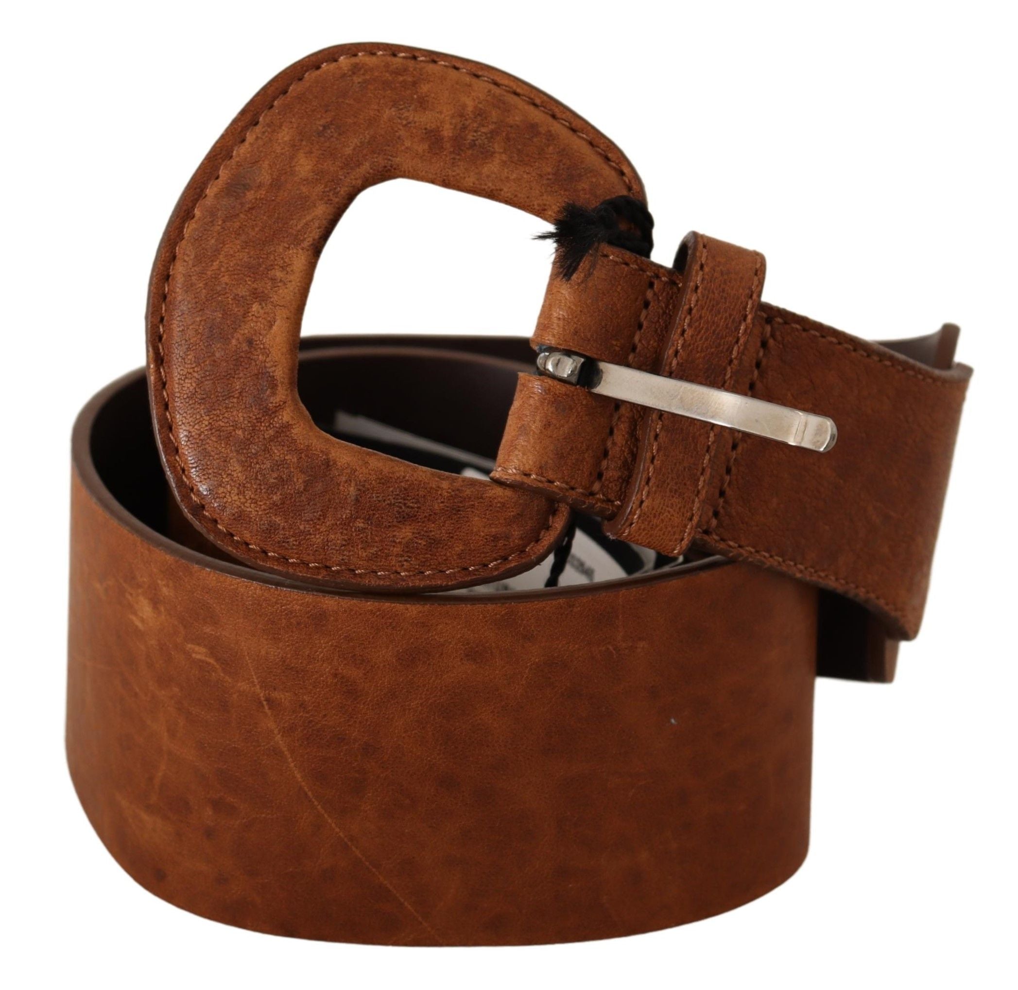 Elegant Brown Leather Fashion Belt - ventzia