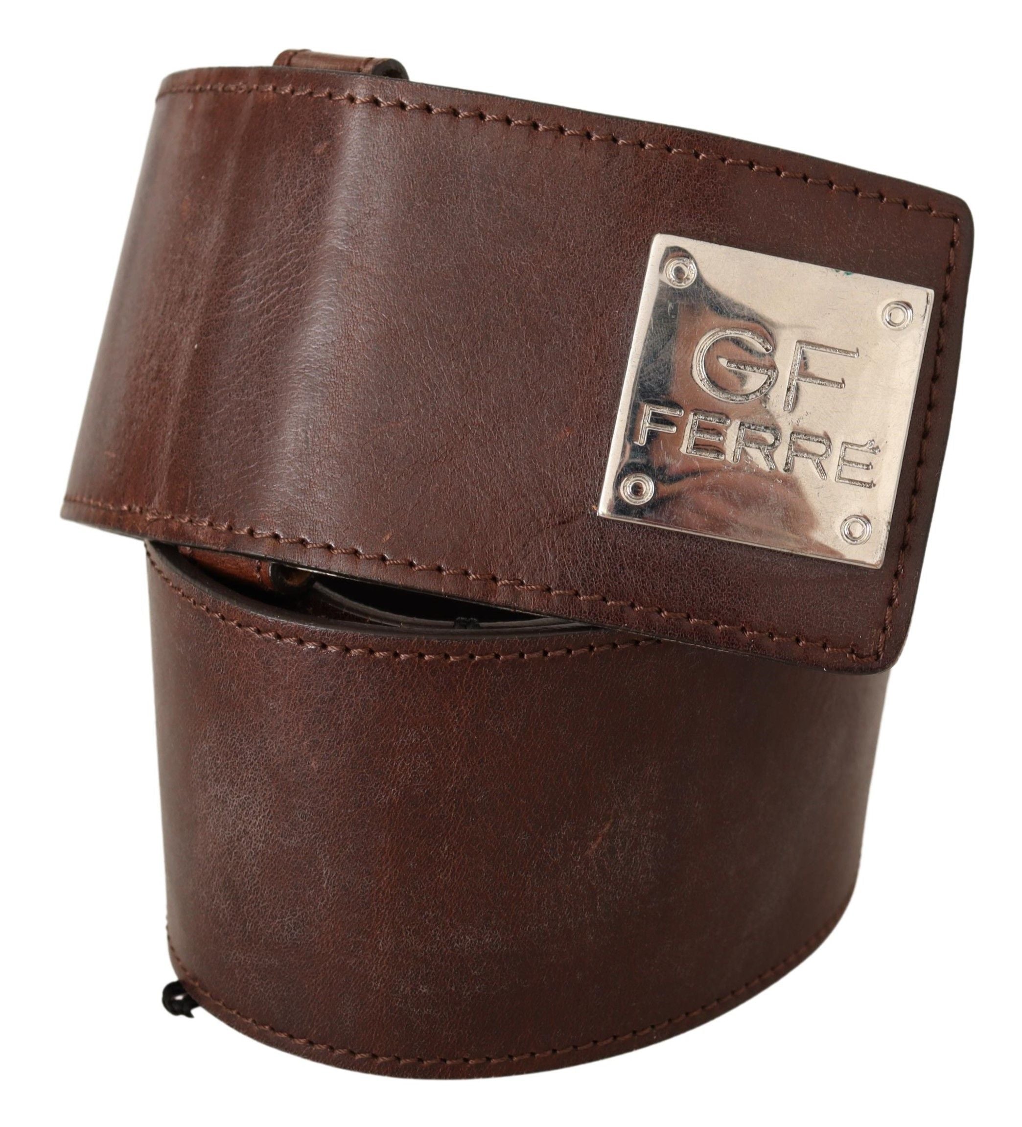 Elegant Black Leather Fashion Belt - ventzia