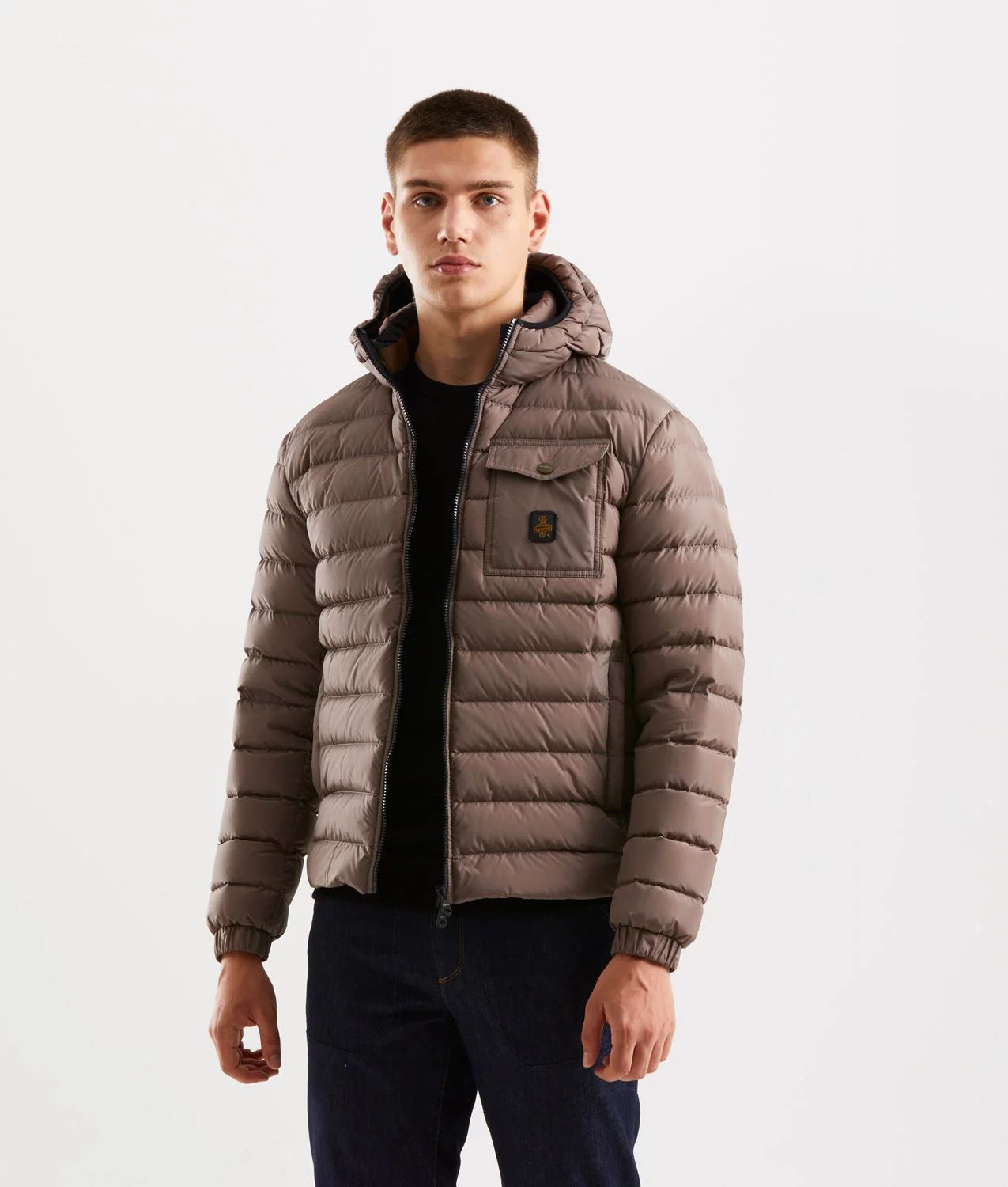 Beige Nylon Men Jacket - ventzia