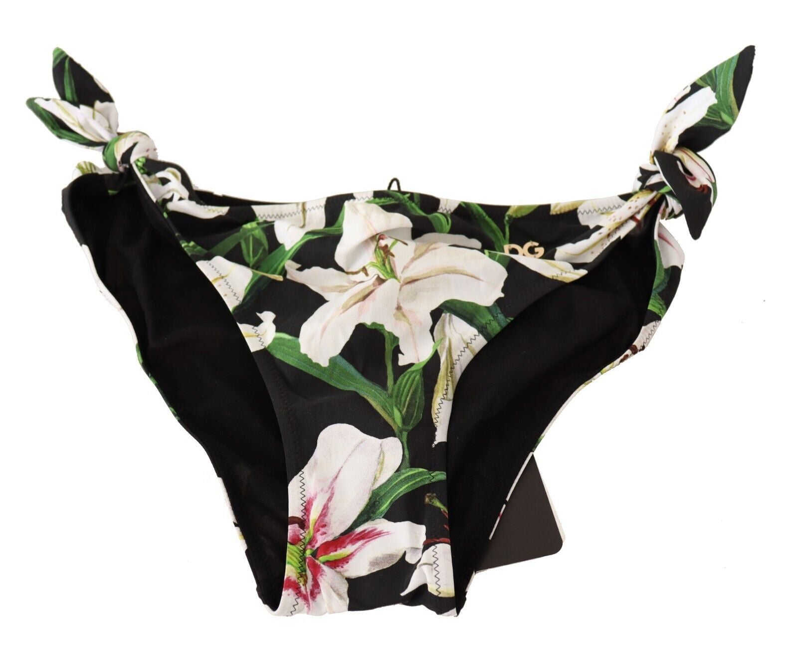 Elegant Lily-Print Bikini Bottom - ventzia