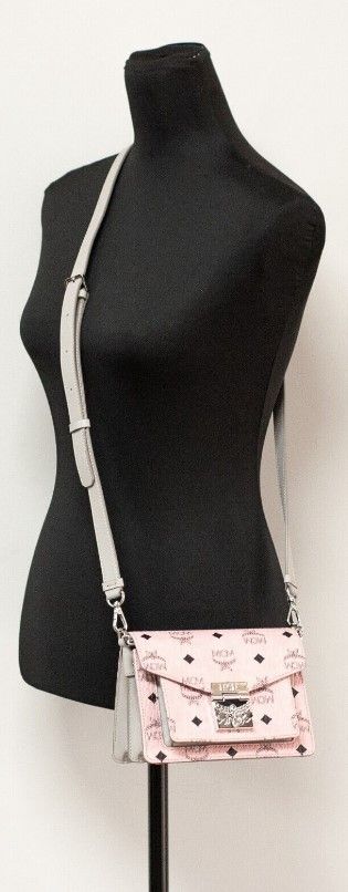 Signature Soft Pink Diamond Logo Leather Mini Flap Lock Crossbody Handbag - ventzia