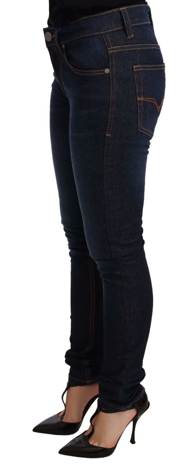 Elegant Low Waist Skinny Designer Jeans - ventzia