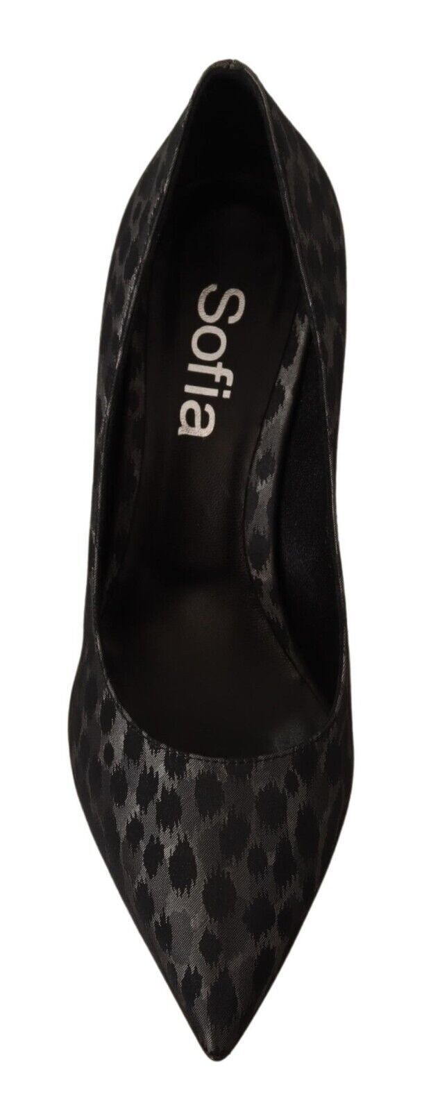 Elegant Black Leopard Print Leather Heels - ventzia