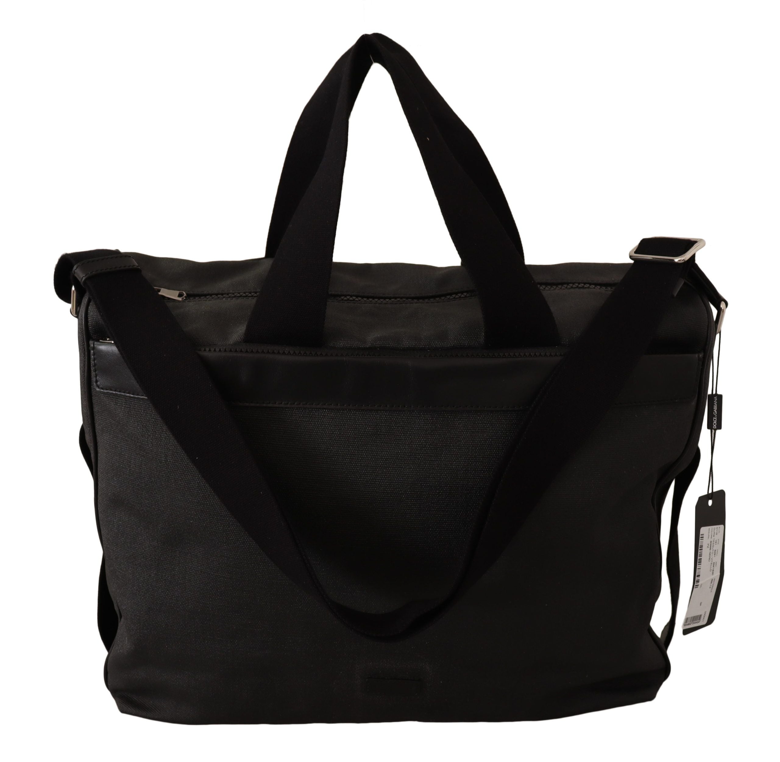 Elegant Men's Denim & Leather Messenger Bag - ventzia