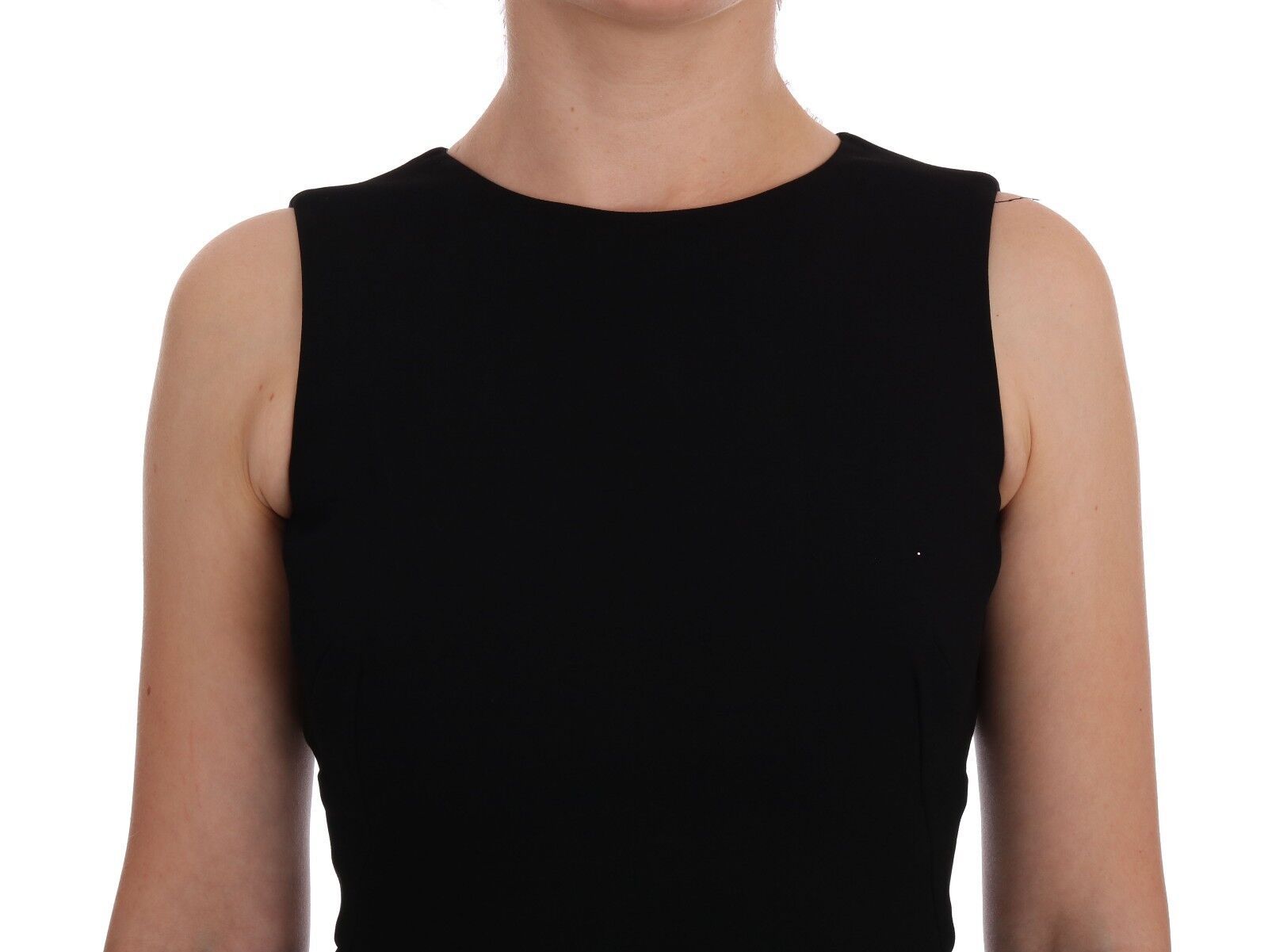 Elegant Crystal Sheath Knee-Length Dress - ventzia