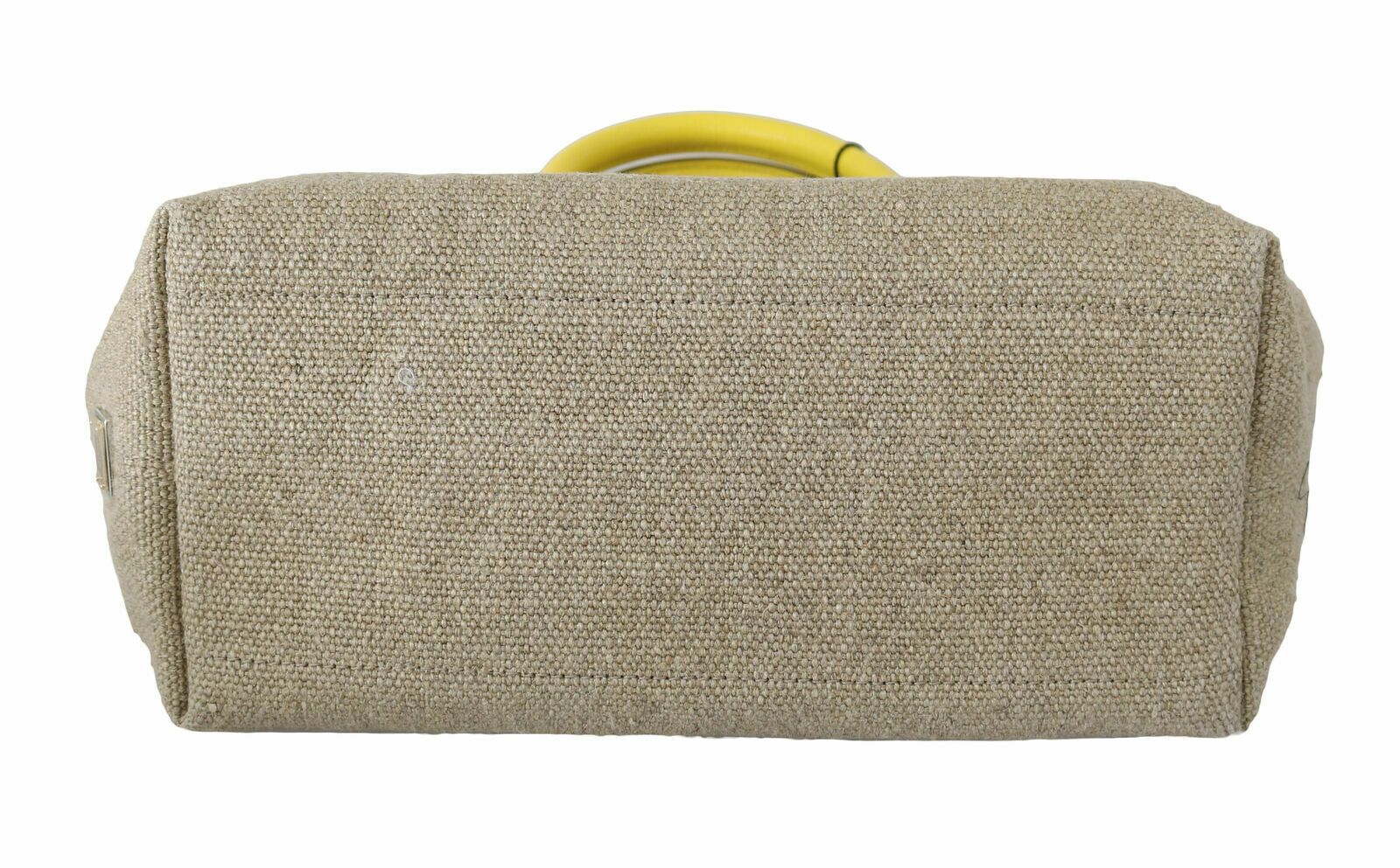 Beige Linen-Calf Tote with Gold Chain - ventzia