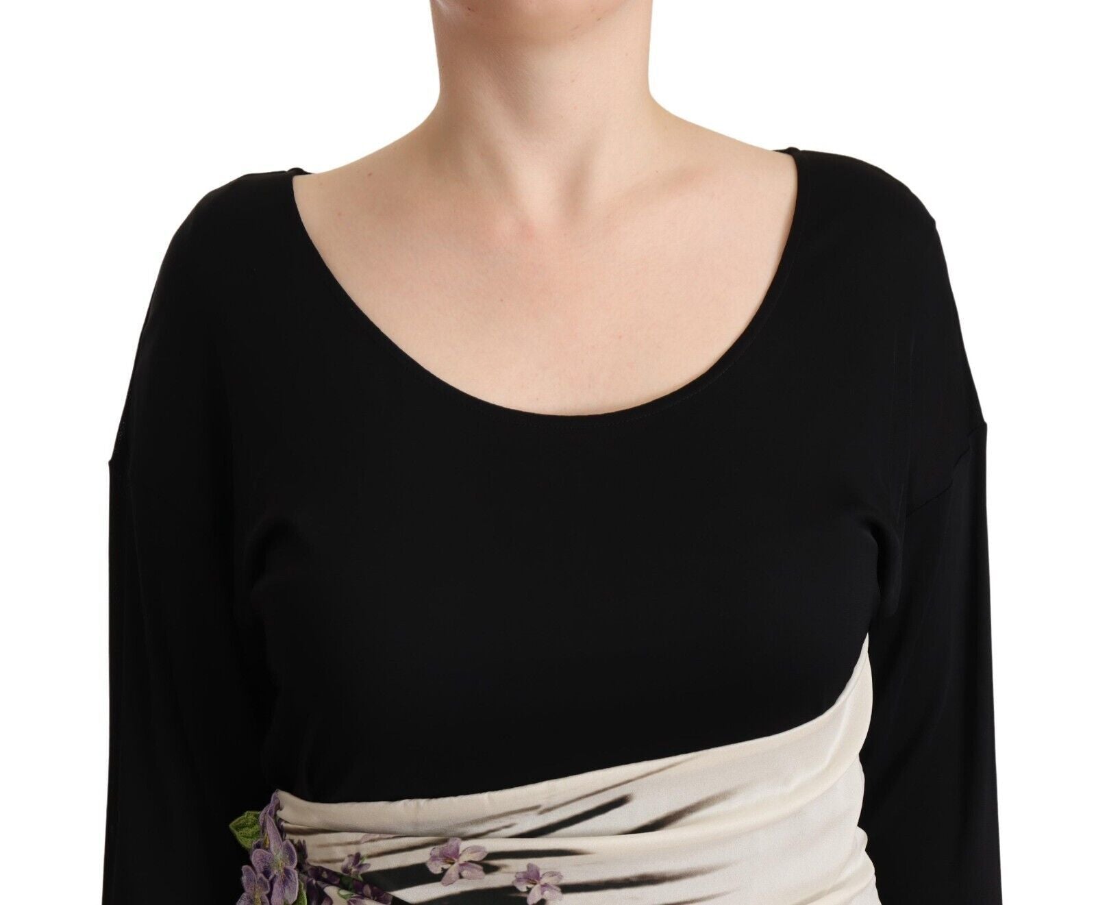 Elegant Sheath Long Sleeve Boat Neck Dress - ventzia
