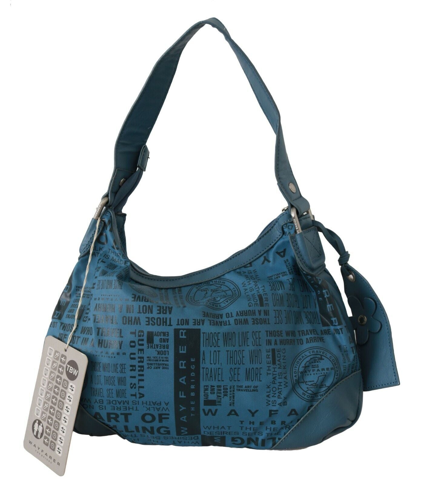 Chic Blue Fabric Shoulder Bag - Perfect for Everyday Elegance - ventzia