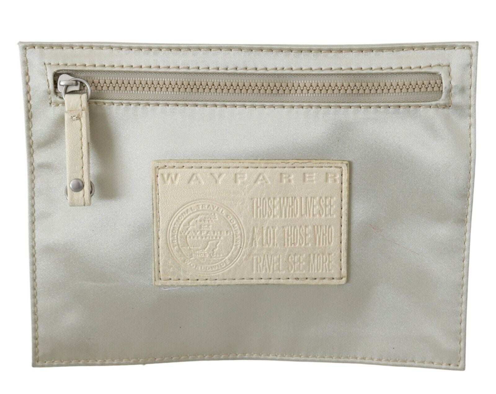 Elegant White Fabric Coin Wallet - ventzia
