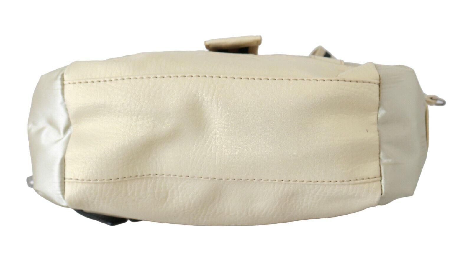 Chic Beige Fabric Handbag - ventzia