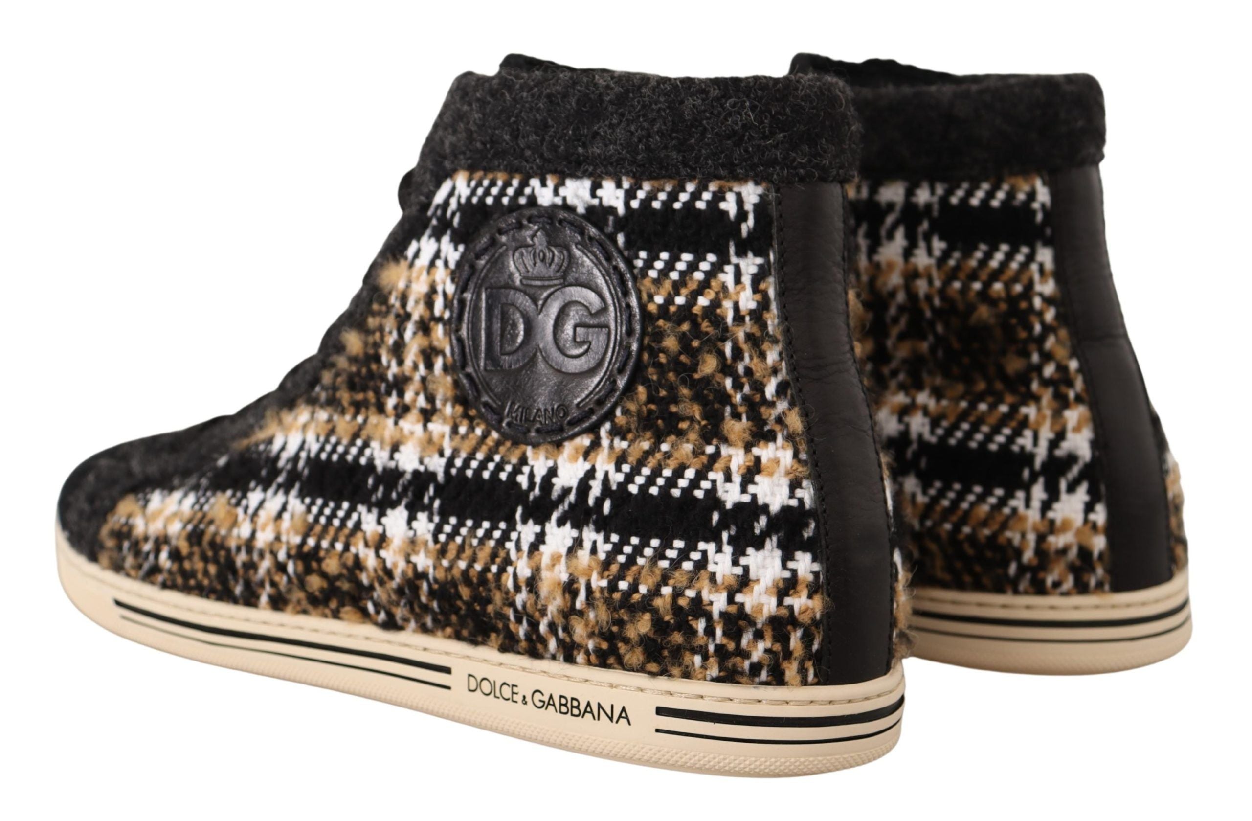 Beige High Top Fashion Sneakers - ventzia