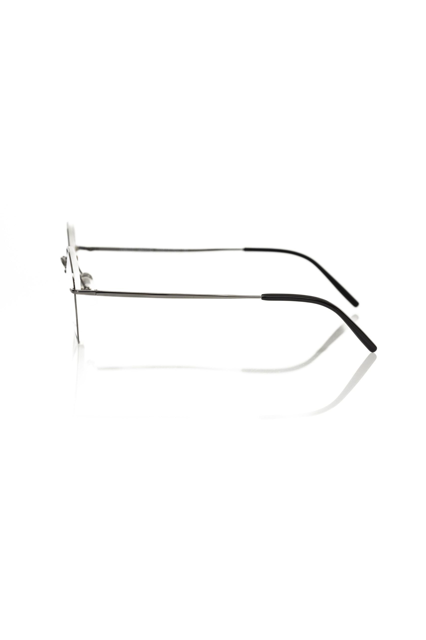 Gray Metallic Unisex Eyeglass Frame - ventzia
