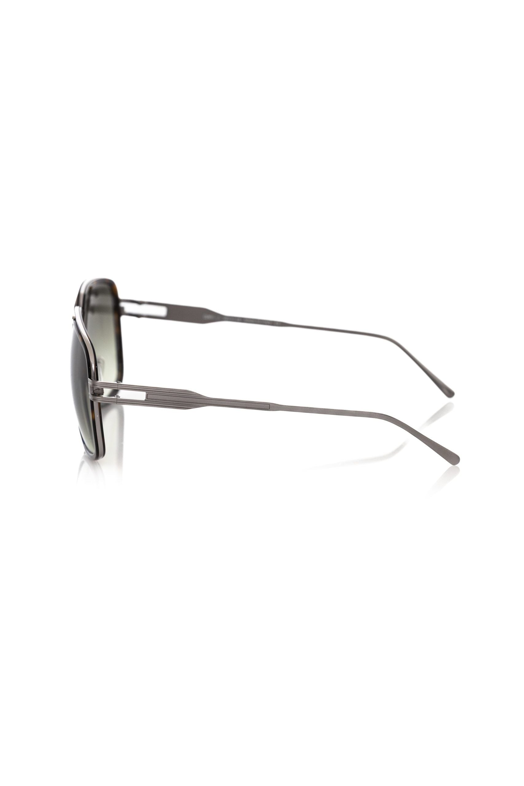 Brown Metallic Fiber Men Sunglass - ventzia